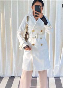 White Belted Coat