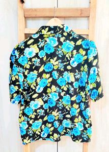 Floral Print Button-Down Shirt Size-42