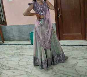 Beautiful Sequence Lavender Lehngha ❤