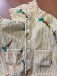 Cute Carrot Print Baby clothing set