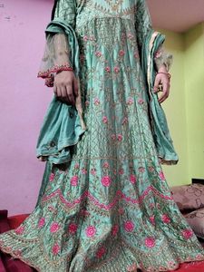 PAKISTANI KADAI DESIGNER Embroidery GOWN