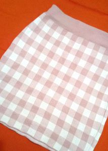 Pink Chequered Skirt