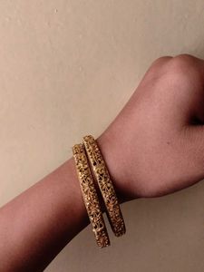 Golden bangles-set of 2