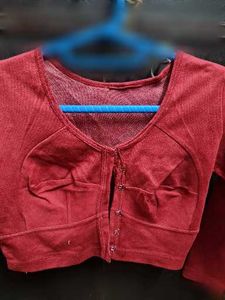 Elegant Maroon Blouse