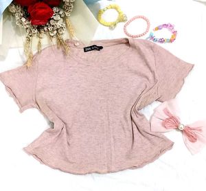 Pink And Peachy Color Cute Zara Top✨