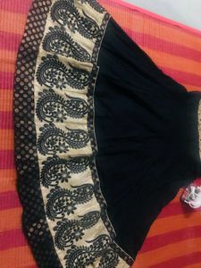 Black Anarkali With Pant