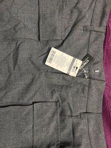 Gray Mini Skirt with Pockets