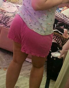 Pink Corduroy Women's Shorts