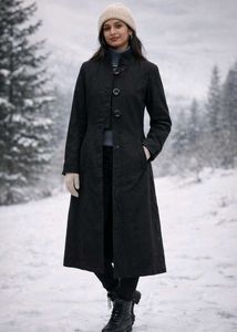 Elegant Black Trench Coat