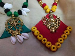 A Combo Of Terracotta Jewelry Set