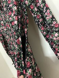 Black Floral H&amp;M Dress