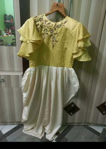 Embroidered Yellow Suit