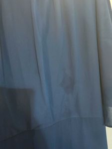 Elegant Blue Dress By AND on Sale