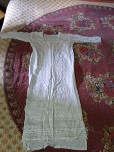 White Embroidered Kurta