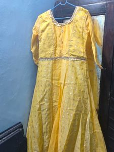 Yellow Embroidered Kurta