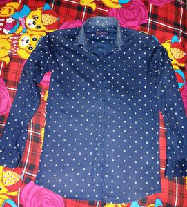 Ruffle Robe Blute Tinted Full Sleeve Shirt