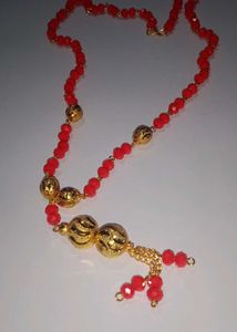 red beads dokiya long chain