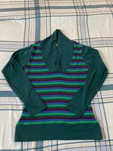 Striped Green Top