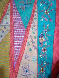 Embroidered Churidar Material