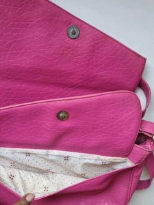 Ladies Slingbag 5 Pockets Adjustable Sling Pink