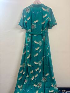Vero moda Green Printed Floral Maxi Dress