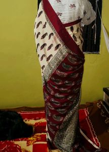 Elegant Printed Saree with blouse
