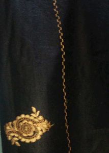 Embroidered Black stole