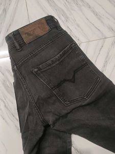 Dark Grey Denim Jeans
