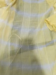Yellow Embroidered Cotton Dress