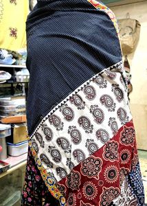 Black Patchwork  Shawl/Dupatta