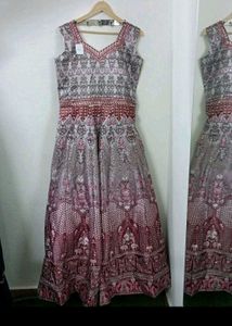 Elegant Ethnic Gown with Dupatta