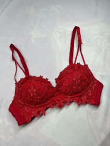 Red Lace Bra