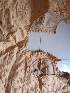 Stitched Mirror Work Blouse Used Once