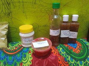 Homemade Shikakai Powder