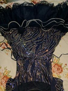 Elegant Navy Blue Formal Dress