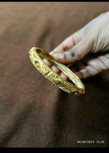 Gold-toned Antique Bangle