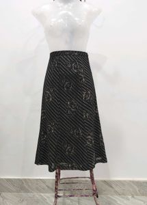 Black Printed Skirt