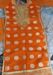 Orange Salwar Kameez Suit