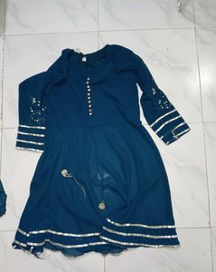 Sea Green Colour Anarkali
