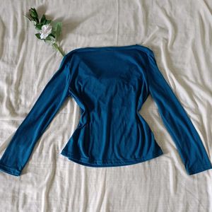 Cowl Neck Long Sleeve Top