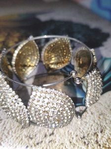 Sparkling Rhinestone Statement Bracelet