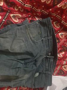 5 Collar Men T Shirt And Jean Blue