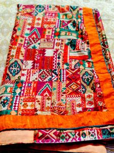 Swap Avilable Colorful Patchwork Kimono Saree 2