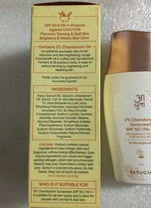 Ayuga 2% Chandanam Sunscreen SPF 50