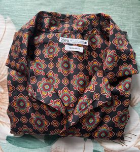 Zara Patterned Shirt - Size S
