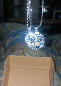 Necklace With Magnet Moon For Couple
