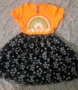 Cute 'Life is Good' Girls Dress