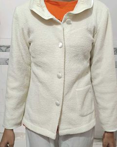 Beautiful Off-white Jacket For Girls ✨