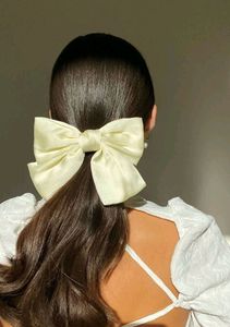 silk satin hair bow