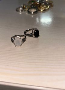 Vintage Anti-tarnish rings (Set Of 2)
